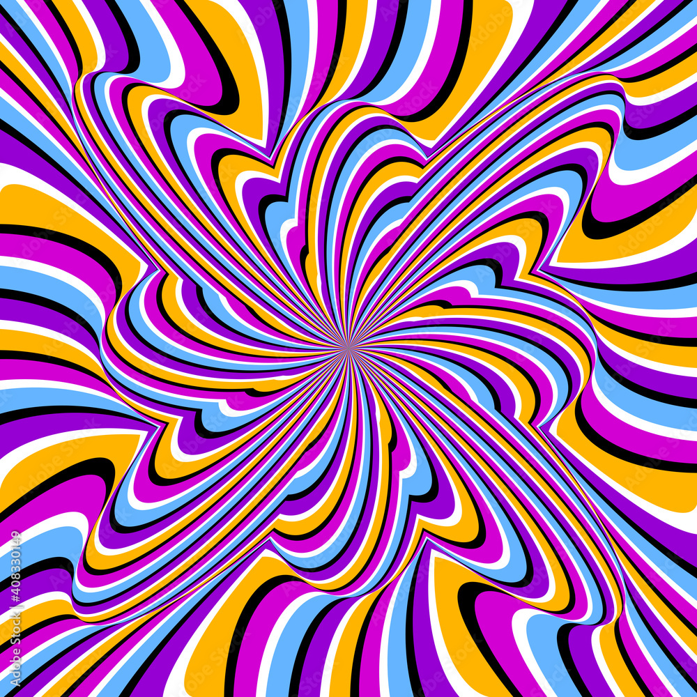 Abstract colorful spin illusion. Abstract colorful spin illusion.