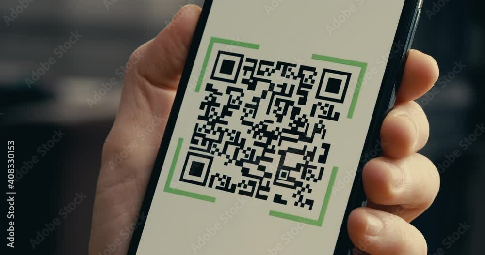 Scanning QR code with mobile phone	
