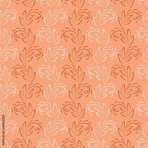 Autumn leaves. Foliage background. Floral seamless pattern. 