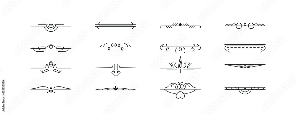 Set Black Simple Line Collection Doodle Border Elements Vector Design Style Sketch Isolated Illustration For Banner Set Black Simple Line Collection Doodle Border Elements Vector Design Style Sketch Isolated Illustration For Banner