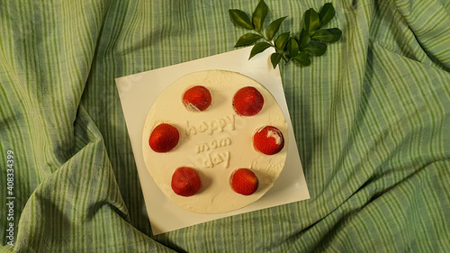 strawberries shortcake, Mom birthday