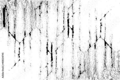 Rough texture. Broken plaster wall effect. Grunge worn damask pattern design. Distressed fabric texture. Overlay texture design. Vector illustration. Eps10.