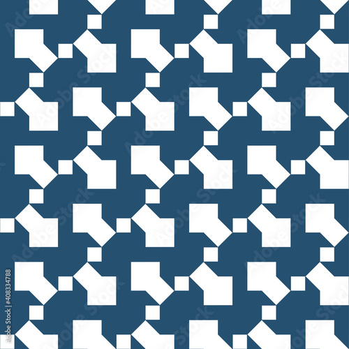 Seamless geometric ornamental vector pattern. Abstract vector monochrome background. 