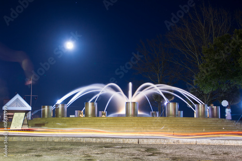 Fountain at night