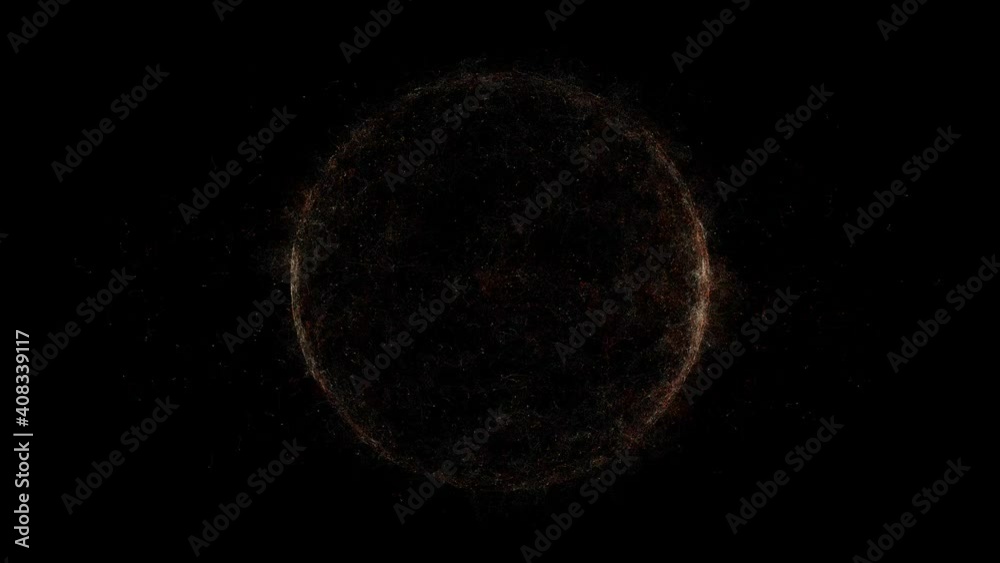 Floating particles as abstract motion background