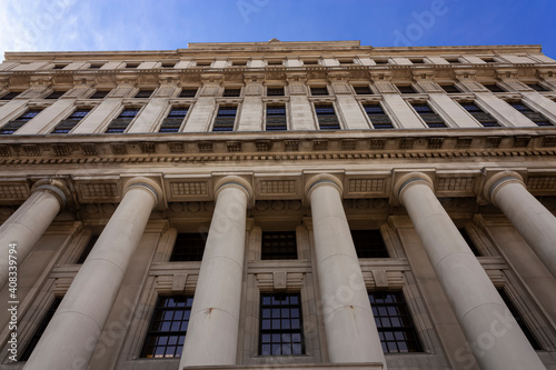 Facade of an interwar building photo