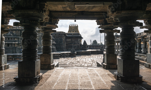 Tableau sur toile Chennakeshava Temple in Belur, 12th century Hindu temple