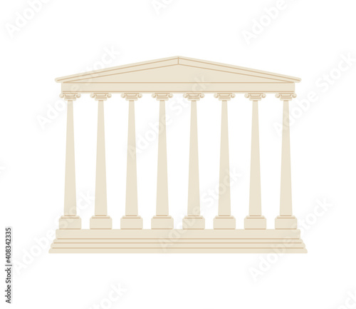 Classical architecture of the empire of ancient rome a vector illustration.