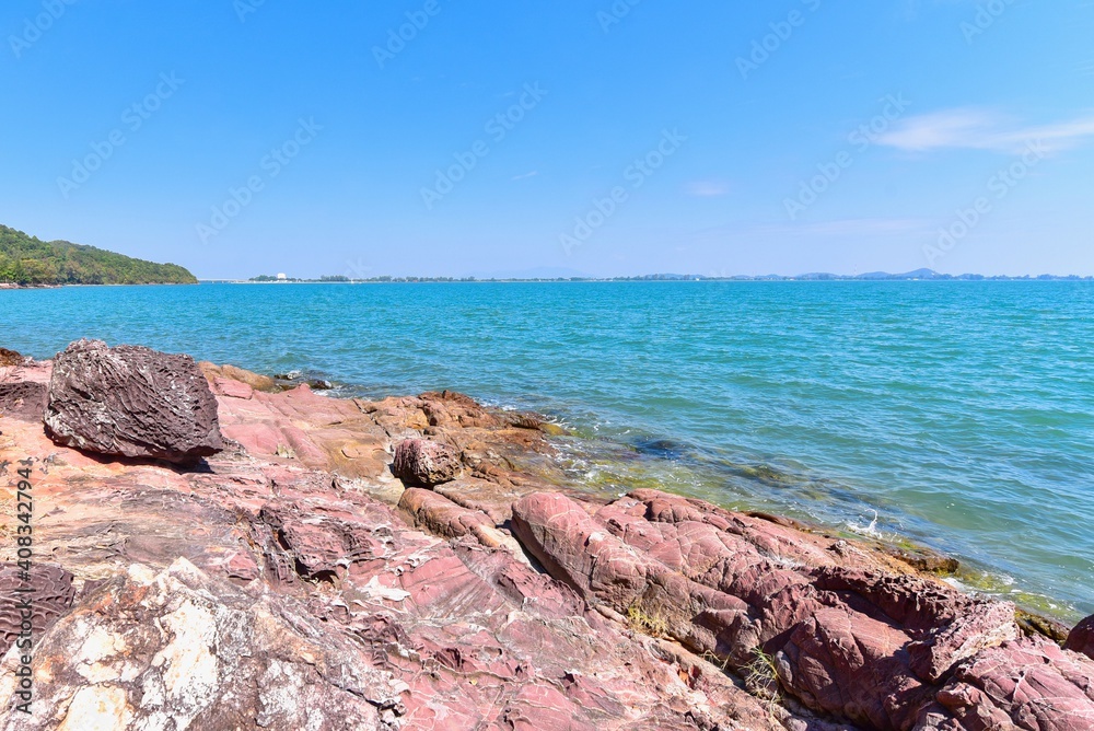 Beautiful Scenery of Pink Stone Viewpoint in Kung Krabaen Wildlife Sanctuary
