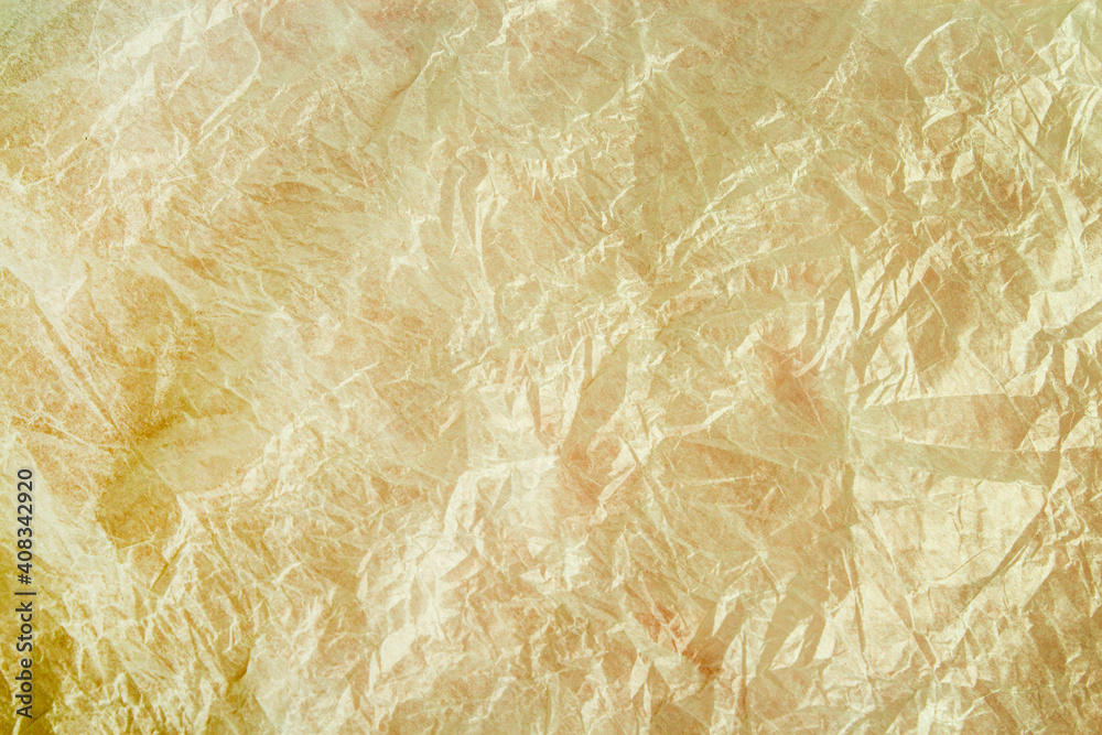 Crumpled paper texture. Valentine's day golden background. Abstract background. Copy space. Crumpled paper texture. Valentine's day golden background. Abstract background. Copy space.