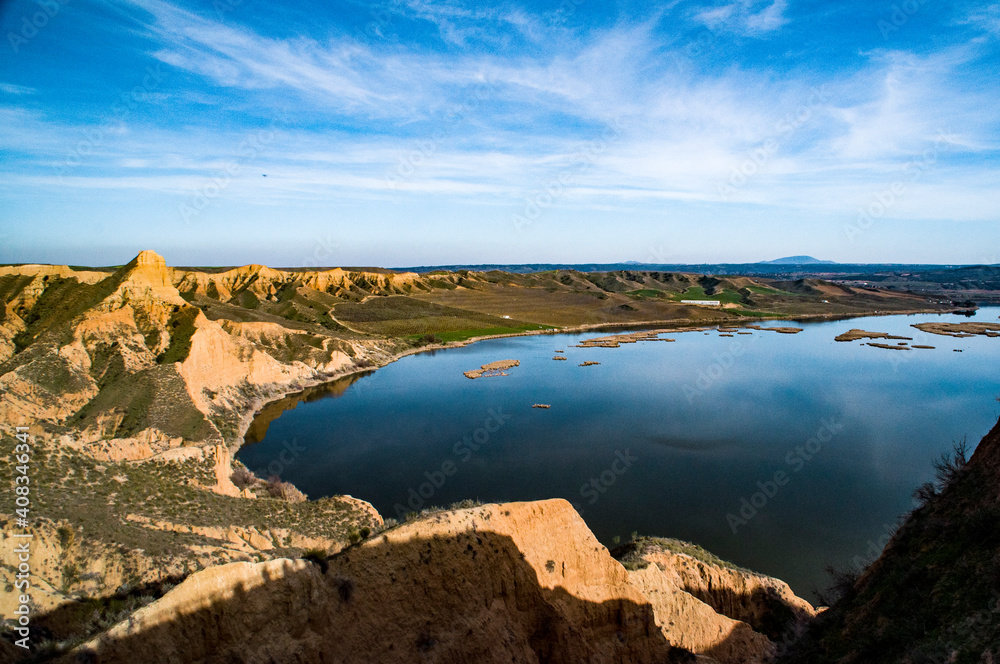 Obraz premium Las Barrancas, Burujón, Toledo, Castilla y la Mancha, España