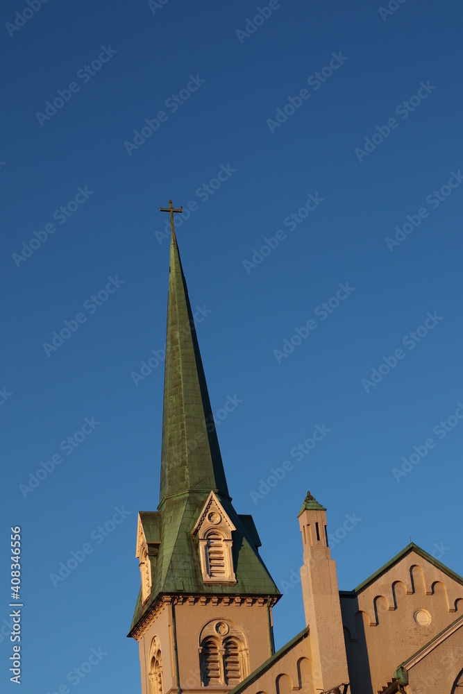 Steeples and Blue Sky