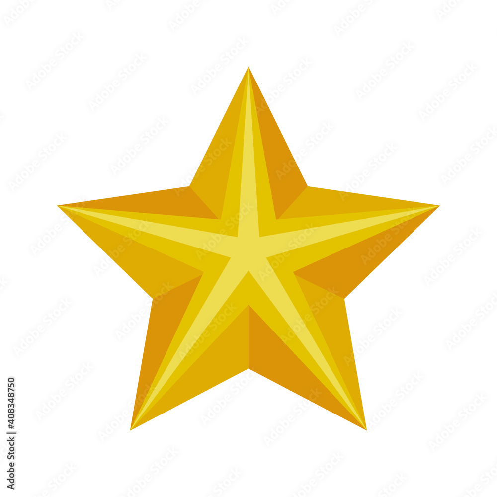 christmas golden star decoration isolared icon christmas golden star decoration isolared icon