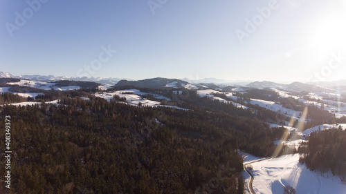 Verschneite Landschaft