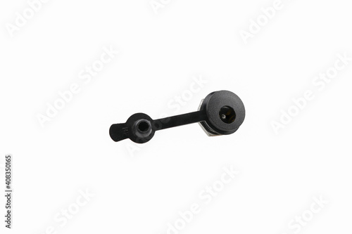 DC Power Connector DC Plug  Female isolated on white background