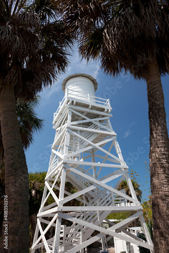 Water tower.  Cabbage Key, Florida.