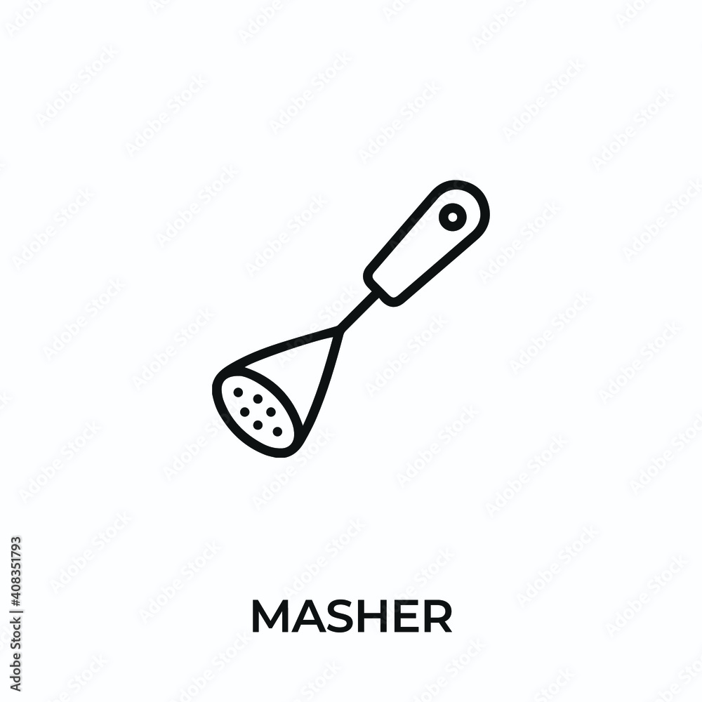 masher icon vector. masher sign symbol for modern design. Vector illustration masher icon vector. masher sign symbol for modern design. Vector illustration