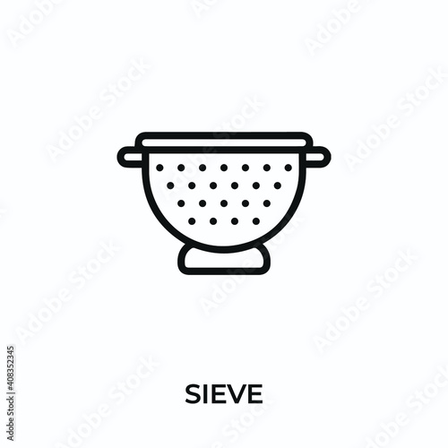 sieve icon vector. sieve sign symbol for modern design. Vector illustration