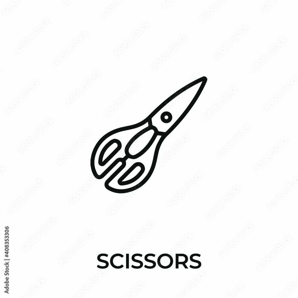 scissors icon vector. scissors sign symbol for modern design. Vector illustration scissors icon vector. scissors sign symbol for modern design. Vector illustration