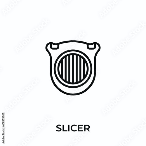 slicer icon vector. slicer sign symbol for modern design. Vector illustration
