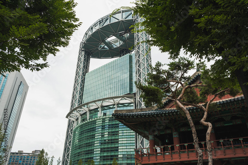 Jongro tower in Seoul city