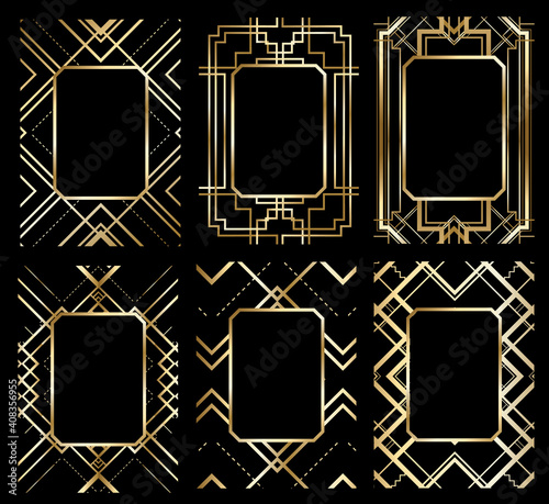 art deco pattern , vector retro pattern for vintage party Gatsby style 