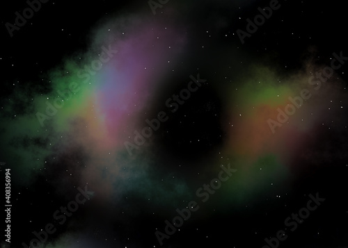 Fototapeta Naklejka Na Ścianę i Meble -  Space background with realistic nebula