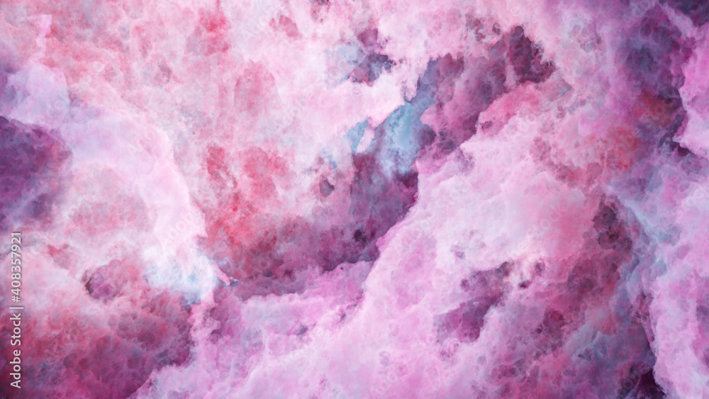 Nebula background blue-pink color. 3d rendering .