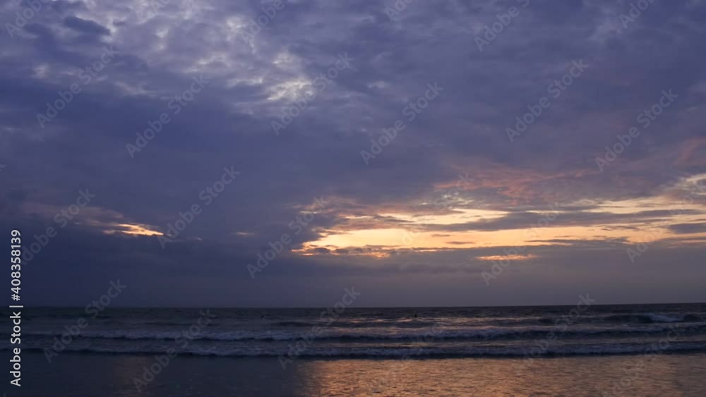 double six beach at dusk, Bali double six beach at dusk, Bali