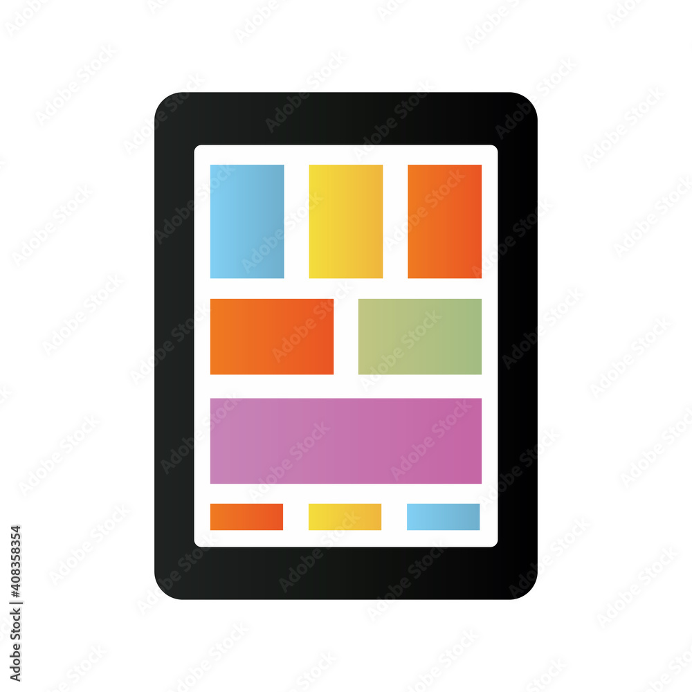 tablet electronic device isolated icon tablet electronic device isolated icon