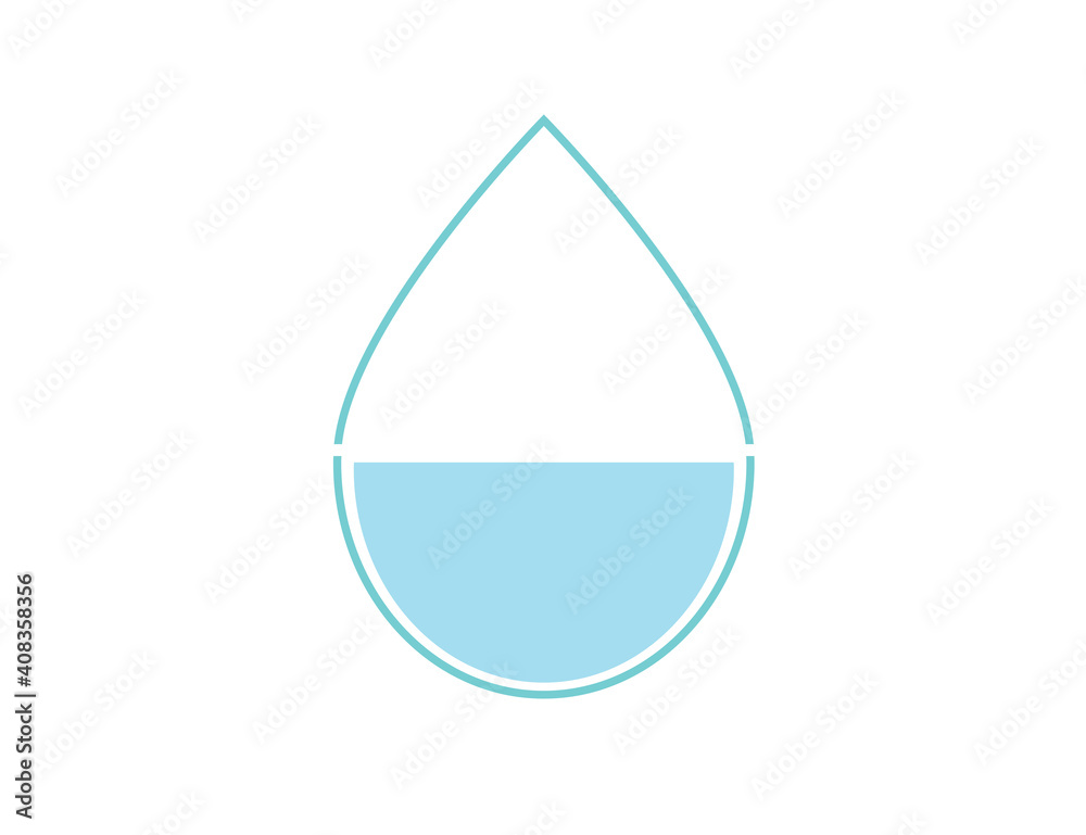 Drop icon, vector illustration. Flat design style Drop icon, vector illustration. Flat design style