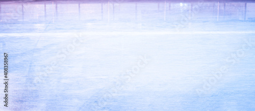 an ice rink background close up, wintertime