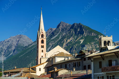 View of Bormio, Valtellina, Italy