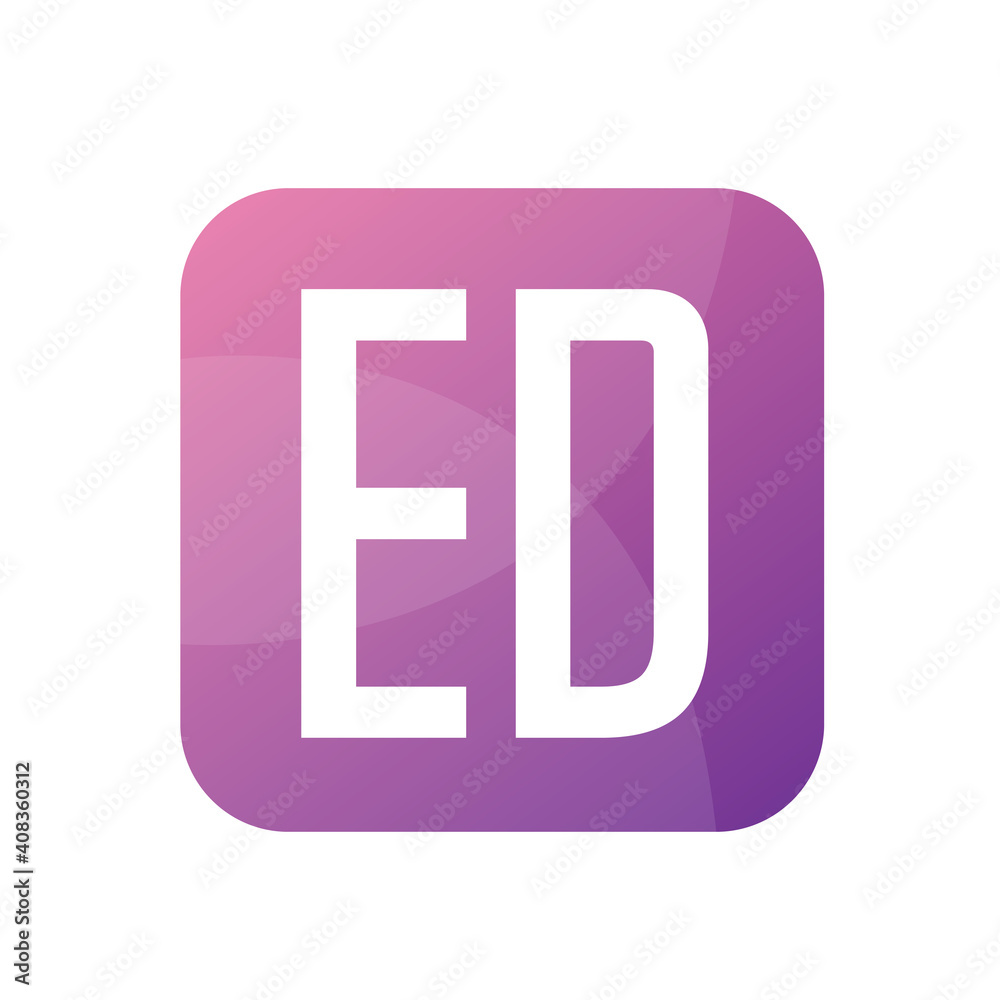 ED Letter Logo Design With Simple style ED Letter Logo Design With Simple style