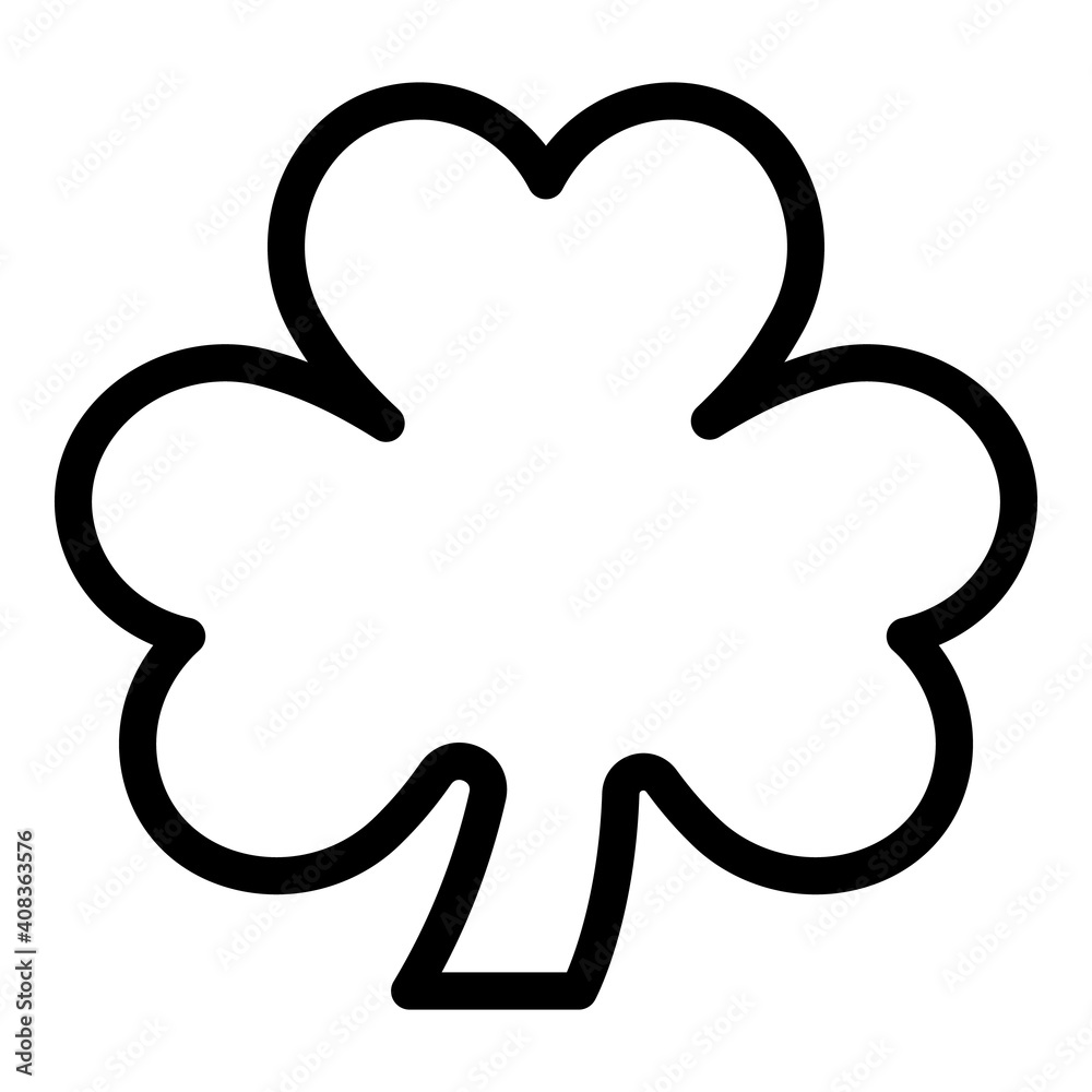 Clover decoration icon. Outline clover decoration vector icon for web design isolated on white background Clover decoration icon. Outline clover decoration vector icon for web design isolated on white background