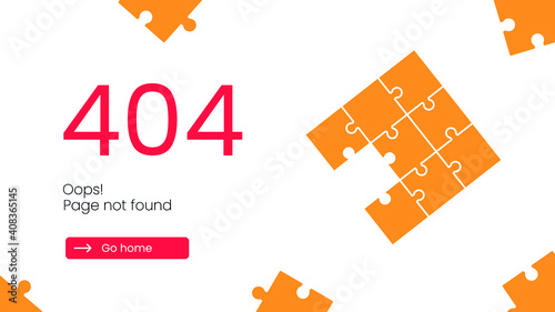 404 error page not found banner.System updates, uploading, operation, computing,installation programs. system maintenance. Flat vector illustration modern character design. For a landing page, website