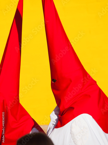 bearer (nazareno) during easter week in Spain