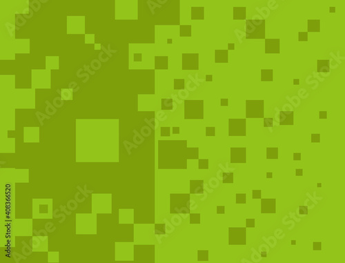 Green background with scattered squares