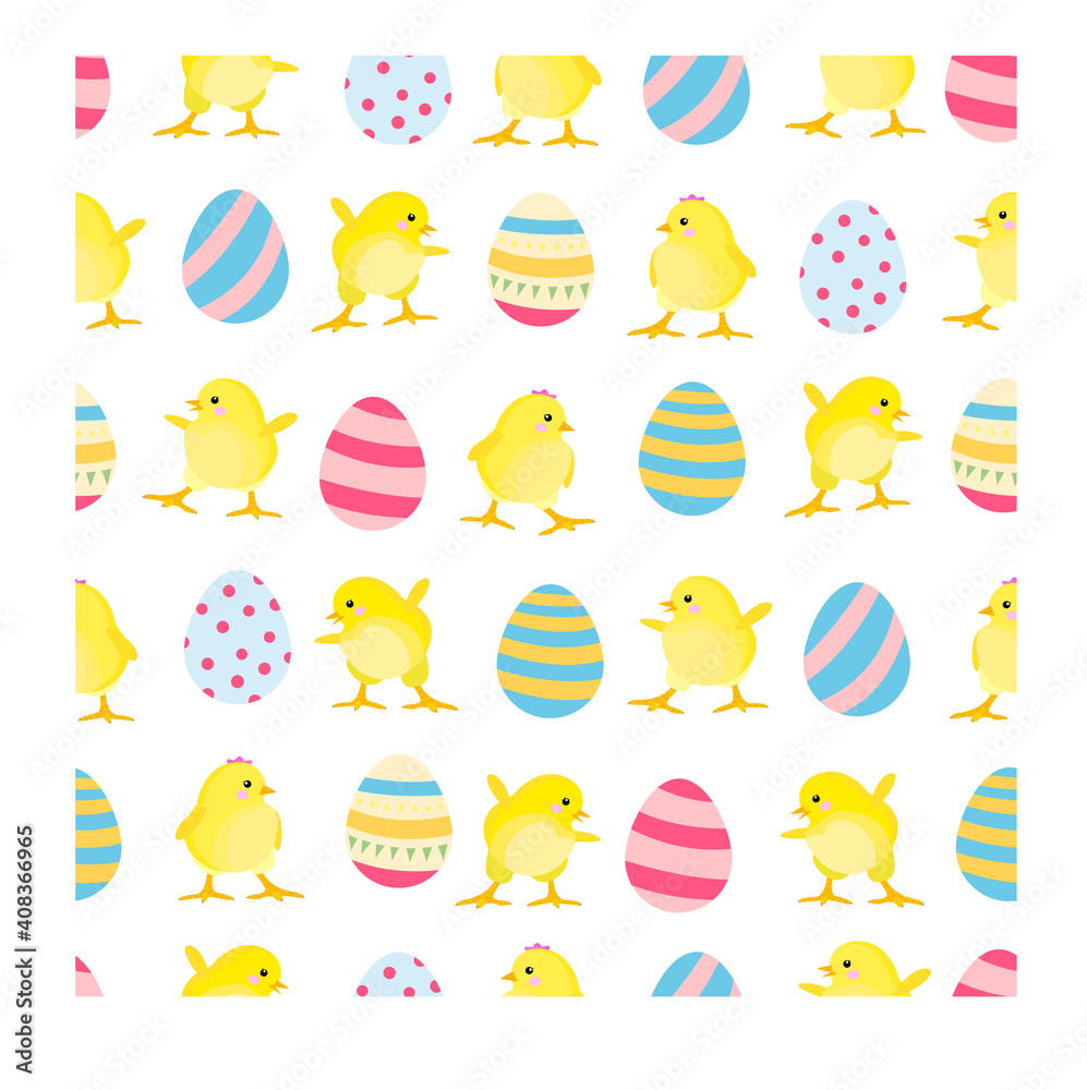 seamless easter pattern with eggs and chicks.
farm chickens and eggs. Easter celebration. seamless pattern for printing onto fabric and paper. stock vector illustration. seamless easter pattern with eggs and chicks.
farm chickens and eggs. Easter celebration. seamless pattern for printing onto fabric and paper. stock vector illustration.