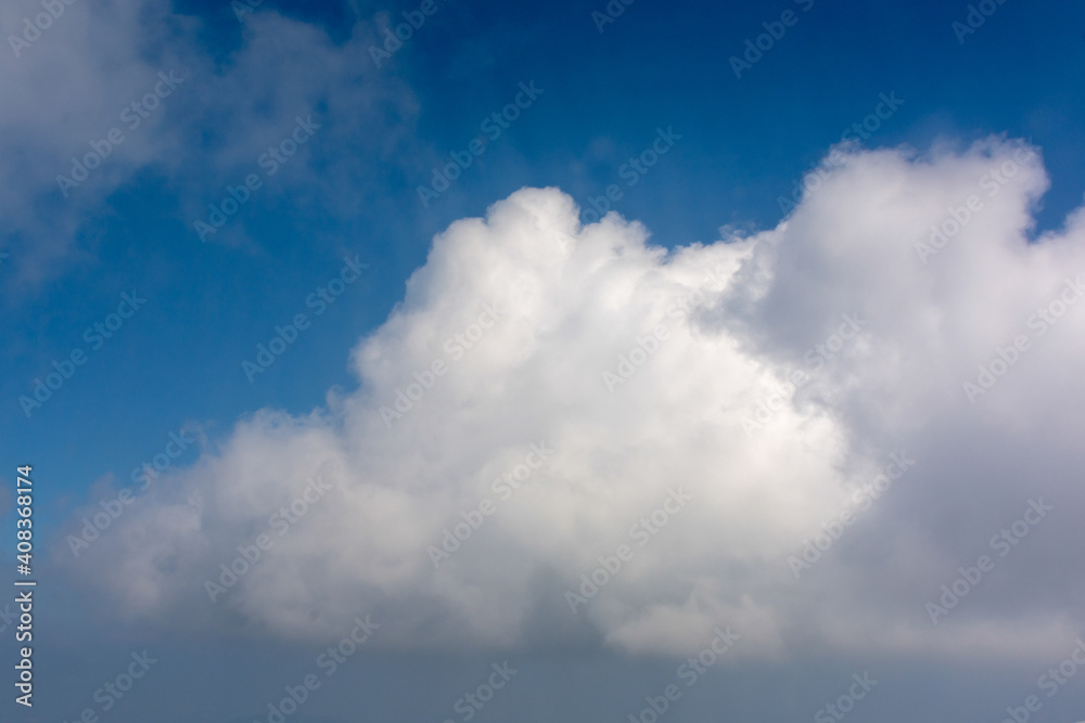 White clouds on blue sky in Israel