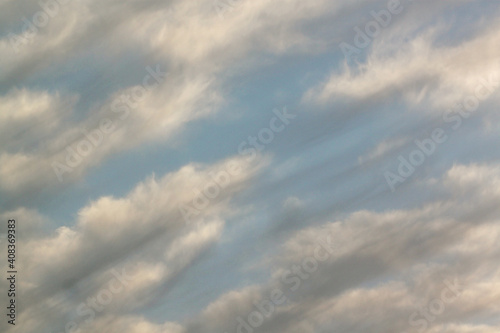 Fototapeta Naklejka Na Ścianę i Meble -  White clouds on blue sky in Israel