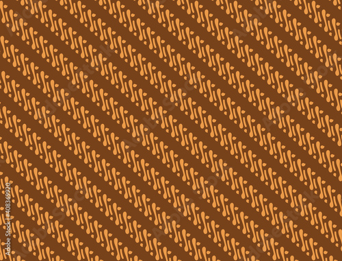 Batik background with dark yellow and brown colors