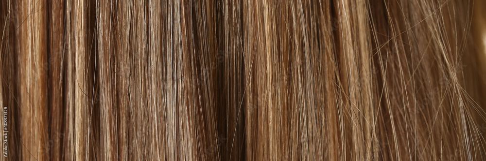 Procedure for straightening to care for sick, cropped and healthy hair. Health and beauty concept Procedure for straightening to care for sick, cropped and healthy hair. Health and beauty concept