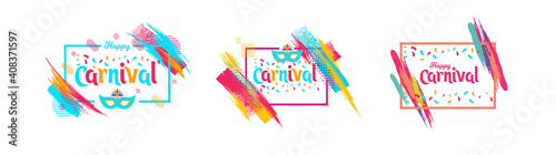 vector holiday illustration. Purim is a Jewish holiday established according to the biblical Book of Esther. Translation from Hebrew: Happy Purim. graphics design for the festive carnival