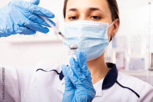 Laboratory tests for coronavirus. PCR laboratory. Woman laboratory assistant microbiologist. 