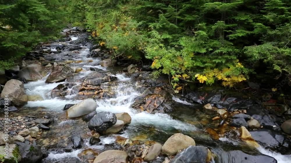 Kaslo River British Columbia Canada Autumn Kaslo River British Columbia Canada Autumn