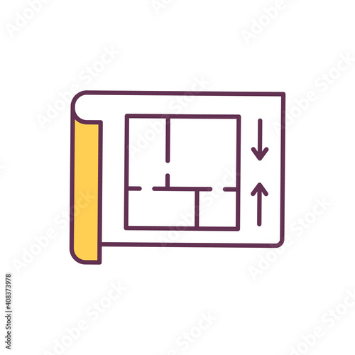 Cheaper matherials concept RGB color icon. Cost cutting measures idea. Company improvement tool. Crisis solution. Business optimization. Business process optimization. Isolated vector illustration