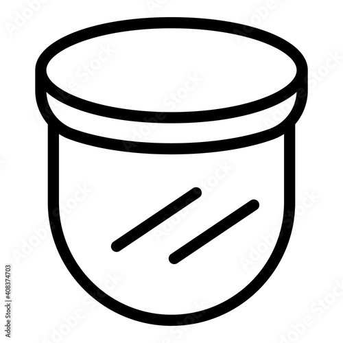 Hygiene face shield icon. Outline hygiene face shield vector icon for web design isolated on white background