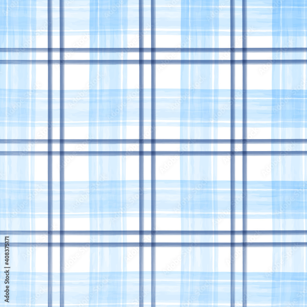 Blue shades watercolor checkered pattern Blue shades watercolor checkered pattern