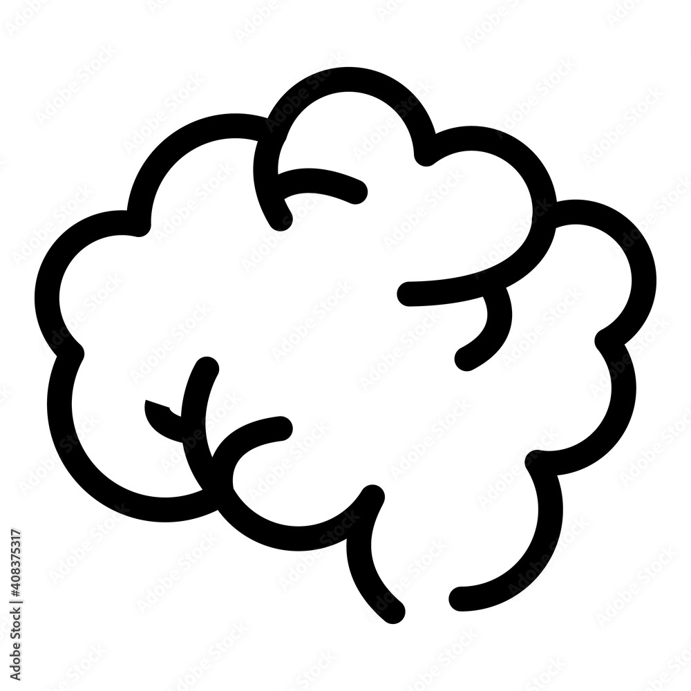 People brain icon. Outline people brain vector icon for web design isolated on white background People brain icon. Outline people brain vector icon for web design isolated on white background